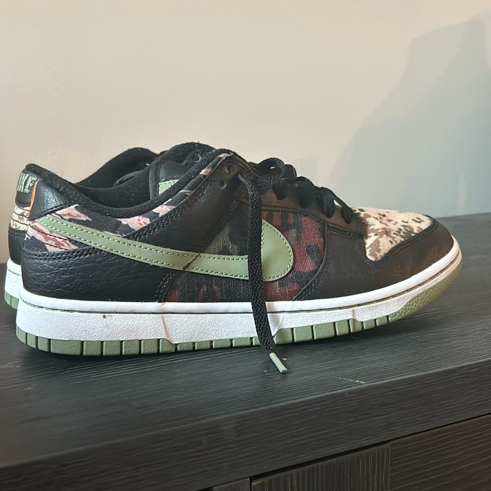 Gently used Nike Dunk low Crazy Camo